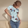 thumbnail image 3 of Saiise Justaucorps à Manches Courtes pour Femmes Motif Chiot Teckel Col Rond Pyjama Extensible avec Fermeture à Pression-Grand, 3 of 7