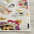 thumbnail image 2 of Safavieh Monaco Collection MNC229A Modern Colorful Floral Ivory and Multi Square Area Rug (6'7" Square), 2 of 2