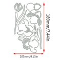 thumbnail image 4 of Flores MCPOOX para álbumes de recortes, adelfa, 18,8 x 10,4 cm, 4 of 6