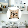 thumbnail image 5 of Bible Quotes Cushion Cover Raised On Sweet Tea and Jesus Throw Pillow Covers Bible Verses Religious Christmas Christian Pillow for Couch Sofa Bedroom Decorative Farmhouse Pillow, 5 of 7