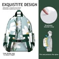 thumbnail image 5 of Yellow Retro Daisy Backpack - Waterproof Lightweight Book Bag with Multiple Pockets for Daily Commute, 5 of 5