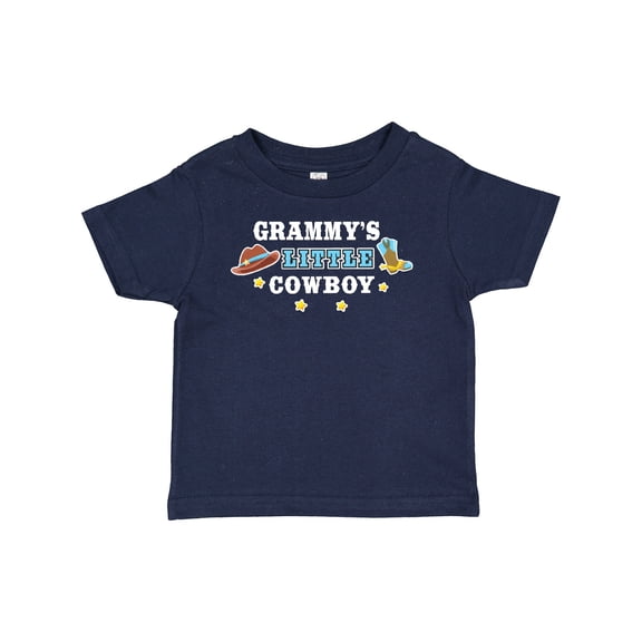 Inktastic Grammy's Little Cowboy with Cowboy Hat and Boots Boys Baby T-Shirt