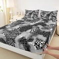 thumbnail image 3 of Castle Fairy Vintage Leopard Print Queen Sheet Sets,Cheetah Print Bed Set, 3 of 7