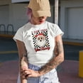thumbnail image 2 of Distressed I Saw That, You Nasty - Retro Santa Art Merch Gift, Heather Grey T-Shirt, XL, 2 of 5
