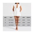 thumbnail image 4 of NJWS Women Sexy Mini Dress Deep V Neck Cap Sleeve A Line Dress Short Formal Dresses Party Club, 4 of 5