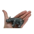 thumbnail image 6 of Rhino, Posable, Calf, Movable Joints, Plastic Animal Toy, Educational, Realistic, Figure, Model, Figurine, Replica, Gift, 4" F059 B193, 6 of 7