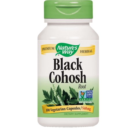 Nature's Way Black Cohosh Root 540 mg Non-GMO Project Verified, Tru-ID? Certified, 100 Ct