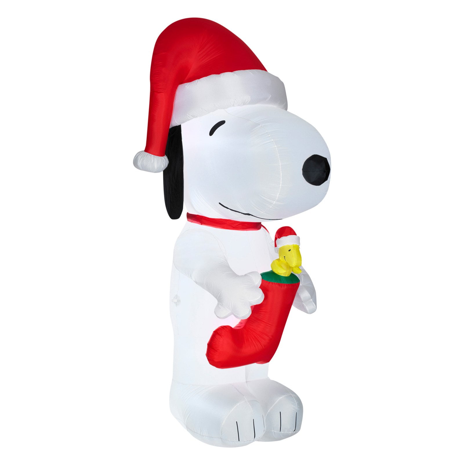 Airblown Inflatables Snoopy with Woodstock in Stocking Giant Peanuts