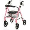 MDS Online Pink Rollator Support Breast Cancer Rolling Fold Walker Seat #MDS86825BC