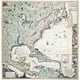 Carte de l'Amérique, 1733. /Nmap par Henry Popple, Gravée par William Henry Toms, d'Amérique de l'Est, 1733. Affiche Imprimée par (24 x 36) – image 1 sur 1