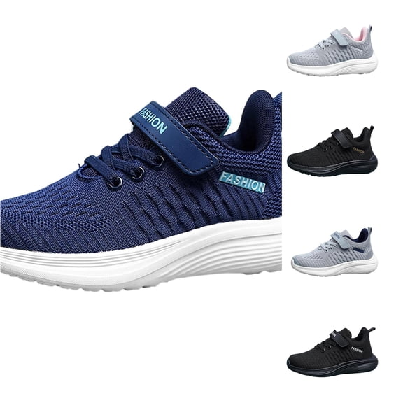 QTSHPN Kids Sneakers Boys Breathable Mesh Toddler Shoes Soft Lightweight Sole Casual Walking Footwear for Kids Play Shoes