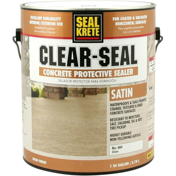 Seal-Krete Clear-Seal, Satin, 1 Gallon - 604001