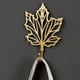 thumbnail image 2 of Gancho de Hoja de Metal Vintage Color Dorado Arte del Hierro para Colgar en la Pared Toallero Estantes de Almacenamiento Estilo 3, 2 of 5