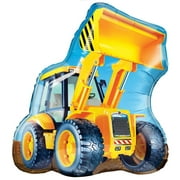 Shindigz Construction Vehicles Multi-color Latex Loader Shaped Balloon