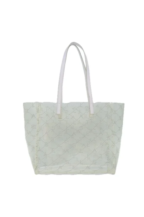 Pre-Owned Stella Mccartney Logo Shopping Tote Vinyl Clear Plastic Tote Bag Bag