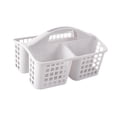 thumbnail image 4 of Cesta de ducha, cesta de almacenamiento con compartimentos, portátil, multifuncional, organizador de artículos de tocador para gimnasio, dormitorio Gris, 4 of 8