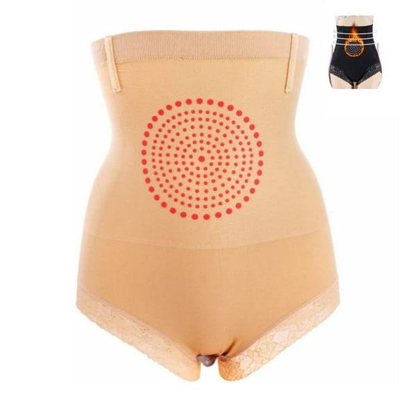 YWDJ Shaping Briefs for Women Lace Lightweight High Waist No Show Thermal Tightening Briefs Unique Fibre Restoration Shaper Burning Shaper Honeycomb Lace Elastic High Waist Butt Lifte Beige One Size