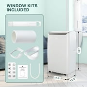 Portable Air Conditioner 12,000 BTU, Room AC with Cooling, Dehumidification, Fan 3 in 1,24 Hour Timer/Sleep Mode, Compact AC with Remote Control, Cools 550 Sq. Ft. for Room Garage