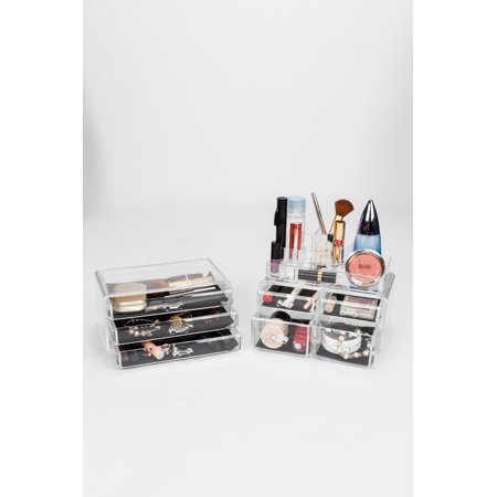 Ktaxon Makeup Cosmetics Jewelry Organizer Acrylic Display Box