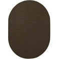 thumbnail image 2 of Furnish My Place Modern Indoor/Outdoor Commercial Solid Chocolate Rug, Modern Area Rug, Baby Nursery Mat, Pet-Friendly Carpet for Living Room, Playroom, Made in USA, 2' x 3' Oval - Set of 5, 2 of 6