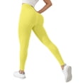 thumbnail image 6 of HKYNLAG Compression Leggings, Anti Cellulite 3D Compression Butt Lifting Tummy Control with Resistance Band Leggings Yellow M, 6 of 9