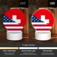 thumbnail image 3 of Naloa USA Switzerland Acrylic LED Night Light Custom LED Lights Personalized Nightlight Customized Gifts for Family Couples Friends, 3 of 9