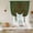 Grass Green Olive Green, variant on Vintage Navy Blue Roses Balloon Curtains for Bedroom/Front Door/Bathroom, Abstract Art Floral Green Leaves Tie Up Curtains 63 Inch Length Light Filtering Kitchen Curtains Shades for Windows 46"x63"