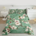 thumbnail image 2 of Manfei Floral Sakura 3 Pieces Queen Comforter Set for Female Men,Japanese Style Ultra Soft Bedding Sets,Cherry Blossoms Bedding Comforter Set Breathable,Ultra Soft Home Decor, 2 of 8