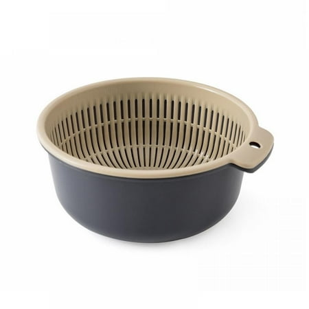 

2 in 1 Plastic Kitchen Washing Baskets Double Layers PP Drainage Basket for Fruits and Vegetables