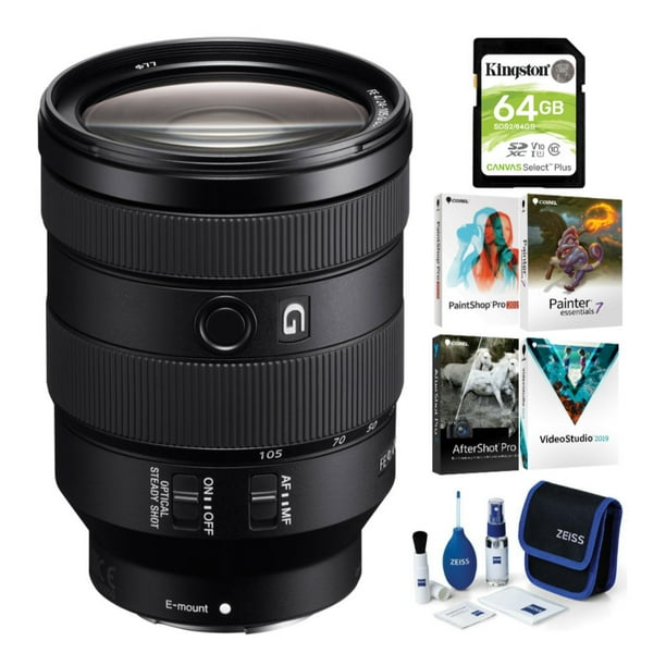 Sony Fe 24 105mm F 4 G Oss Full Frame E Mount Lens With Accessory Bundle Walmart Com Walmart Com