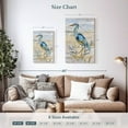 thumbnail image 3 of Elephant Stock Blue Heron Ii Wall Art - Vertical Multi Panel Canvas - Living Room Wall Decor - Animal Multi Panel - Gray And Beige Decor By Nan - 14" x 23", 3 of 4