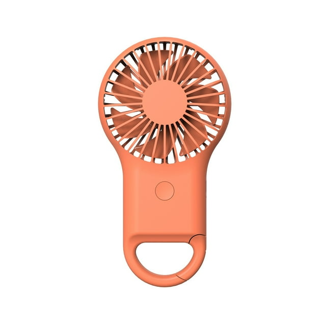 Eigraketly Ventilador de mano pequeño Ventilador de mano Ventilador de mano portátil Artesanía Naranja