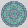 thumbnail image 1 of Ahgly Company Machine Washable Indoor Square Transitional Magic Mint Green Area Rugs, 5' Square, 1 of 7