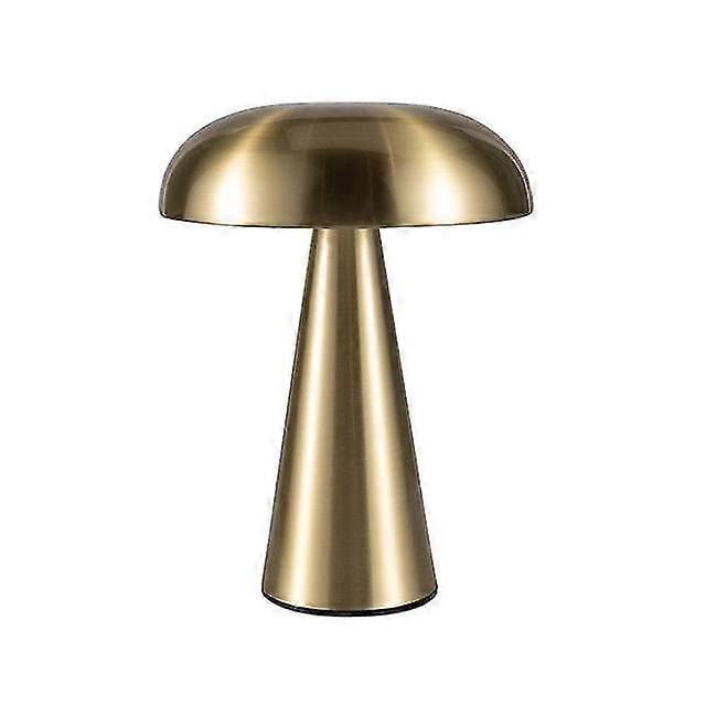 Retro Mushroom Table Lamp Cordless Touch Dimming Rechargeable Desk Decoration Night Light Reading Lights For Hotel Restaurant