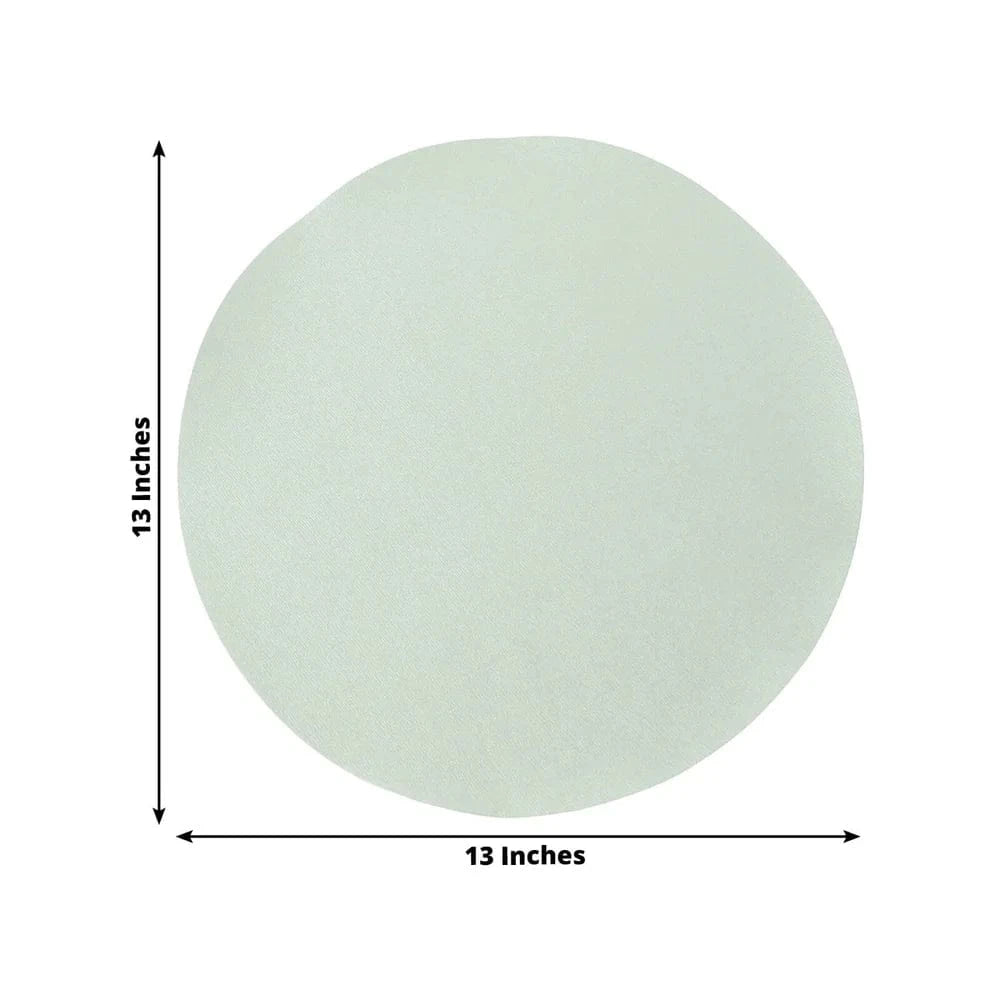 Balsa Circle 50 Round 13 in Sage Green Disposable Paper Table Placemats Party Events Decorations Supplies