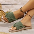 thumbnail image 3 of NKOOGH Women's Summer Fashion Suede Flip Flops Outdoor Beach Slippers, 3 of 6