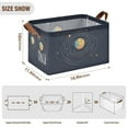 thumbnail image 7 of Yayeee Foldable Storage Basket for Shelves with Handles Waterproof Cloth Bins, Cat Planet, 7 of 7