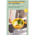 thumbnail image 4 of Fruit Vegetable Double Layer Vegetable Washing Basin, Draining Basket, Kitchen Plastic Fruit Tray, Filter Basket, 4 of 4