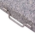 thumbnail image 3 of vidaXL 63.9lb Square Umbrella Base with Handles, Stainless Steel Pipe, 17.7"x17.7"x13.8" Gray, 3 of 5