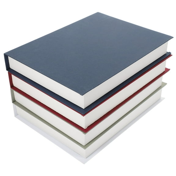 FELTECHELECTR Decorating Fake Books Minimalist Indoor Decoration 4Pcs 10.0X7.4X1.4In