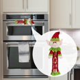 thumbnail image 6 of Christmas Refrigerator Door Handle Covers Cute Christmas Decoration for Oven female elf, 6 of 8