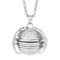 thumbnail image 1 of tredstone Collier Vintage Design Aile Pendentif Photo Collier Médaillon Photo Acier Inoxydable Bijou de Cou, Argent, 1 of 7