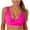 C-Hot Pink3216, variant on DHFJKG Women's Twist Front Bikini Top V Neck Push Up Padded Swimsuit Top Wide Straps Comfort Swimwear Vacation Beachwear