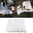 thumbnail image 3 of Almohadilla de picnic, manta de picnic Algodón Poliéster Borla Estera de picnic Manta de camping Diseño exquisito Jadeshay A, 3 of 8