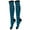 Black/Blue, variant on Gravity Threads Women's Knee High Long Socks Striped Design, Black/Fushia