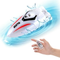 Mini Remote Control Boat RC Boat 360 Rotating 2.4 G Build in Rechargeable Battery Lake Swimming Pools Bathtubs Stunt Remote Control Boats