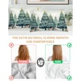thumbnail image 4 of Hokiten Pillow Cases Queen Size Set of 2, Couch Pillow Covers, Christmas Tree Satin Pillowcases with Zipper for Hair/Skin, Pillow Protector Cover, Green Xmas Tree Christmas Gifts 20x30 Inches, 4 of 6