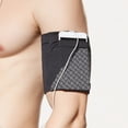 thumbnail image 3 of FELTECHELECTR Bolsa reflectante para el brazo, portátil, deportiva, multiusos, para correr, guardar llaves y teléfono móvil (talla L, negra), 3 of 6