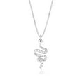 thumbnail image 2 of K-KED Gorgeous 925 Silver Necklace Women Cubic Zirconia Wedding Delicate Jewelry Pendant Gifts-#6, 2 of 6