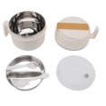 thumbnail image 3 of Stainless Steel Noodle Bowl Lunch Box, Rustproof Healthy Double Layer Insulated Ramen Cooker  For Office Workers Beige, 3 of 8